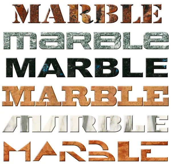 Six Words Marble — Stock Photo, Image
