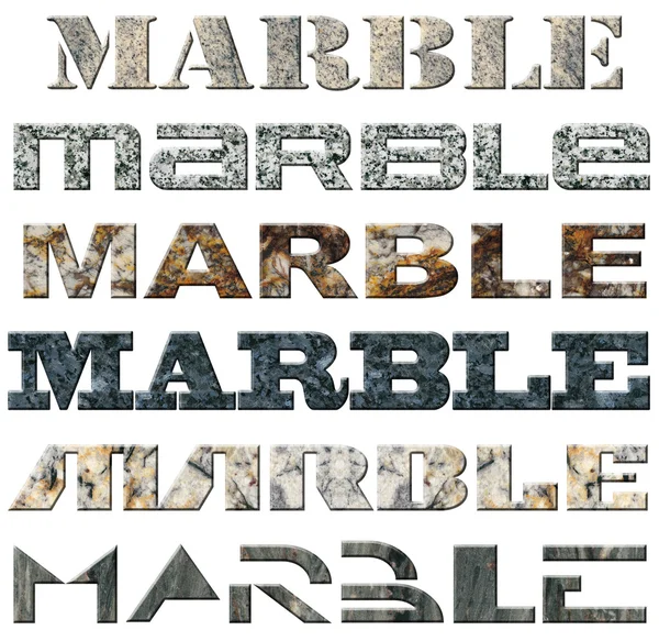 Six Words Marble — Stock Photo, Image