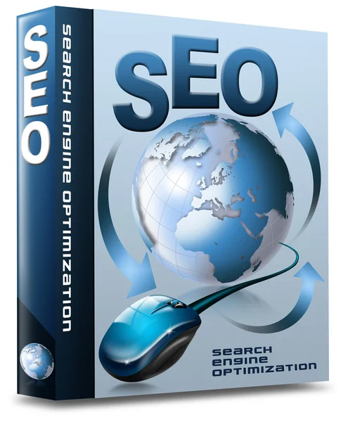 Box Seo - Search Engine Optimization Web — Stockfoto