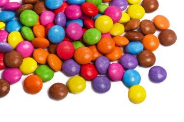 Multi colored smarties candy clipart