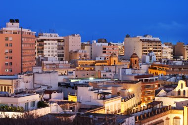 View of the urban area of Almeria, Andalucia, Spain. clipart