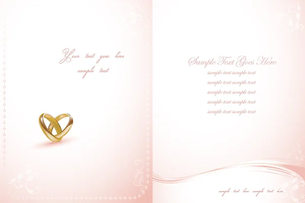 Diseño de anillos de boda — Archivo Imágenes Vectoriales