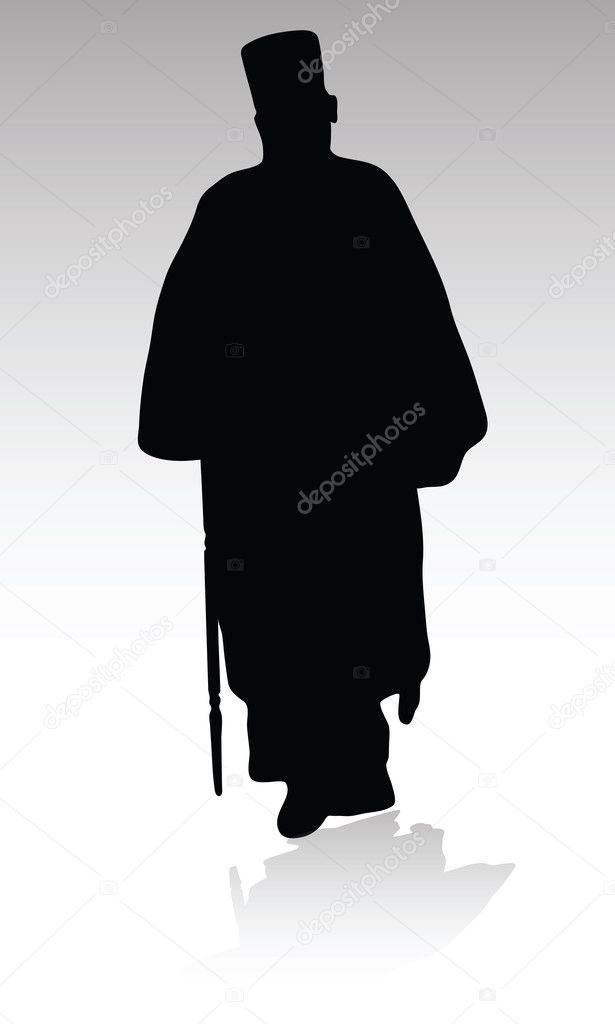 Priest silhouettes Stock Photo by ©drgaga 7165386