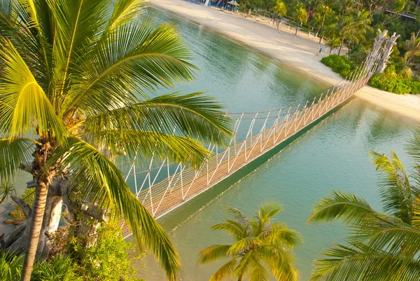 Мост к райскому острову — стоковое фото