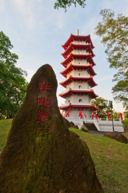 görkemli oryantal pagoda