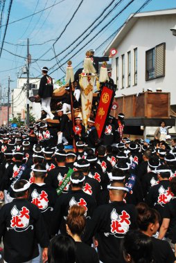 Danjiri festival in Japan clipart