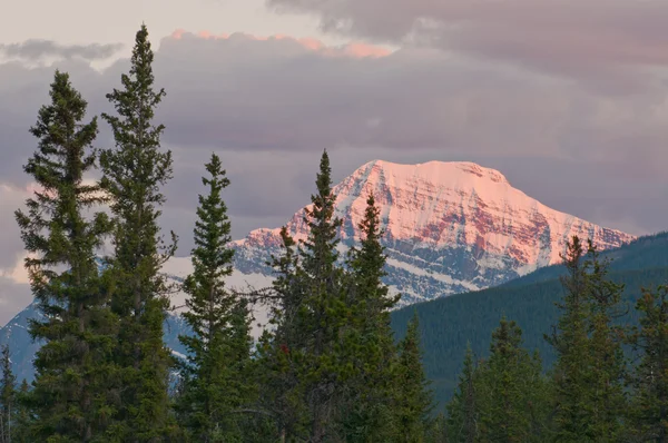 日没の雄大な山のクローズ アップ — ストック写真