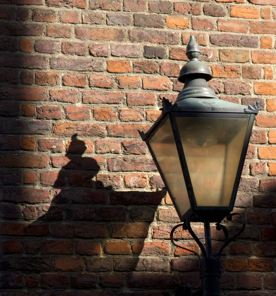 stock image Lamp Post Casting Shadow