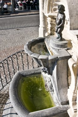 Manneken Pis at Geraardsbergen Belgium same as in Brussels clipart