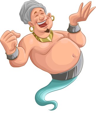 Smilley genie clipart