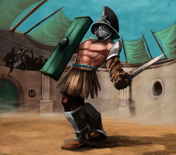 O gladiador — Fotografia de Stock