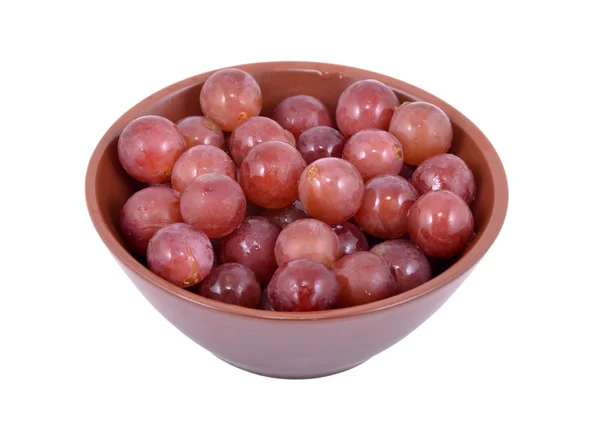 Red Grapes in a bowl — Stock Photo, Image