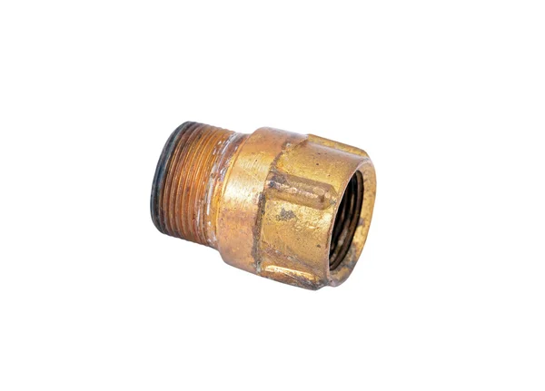 Brass fittings for water tube — Zdjęcie stockowe