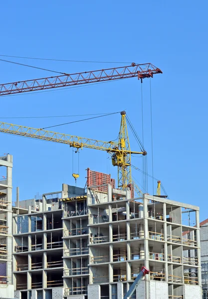 stock image Crane and construction site