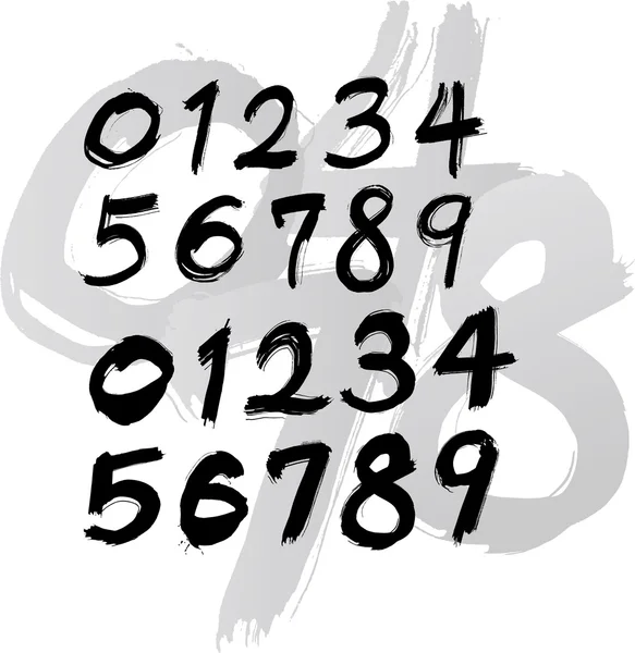 手绘制样式字体 — 图库矢量图片