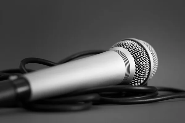 stock image Microphone on cables