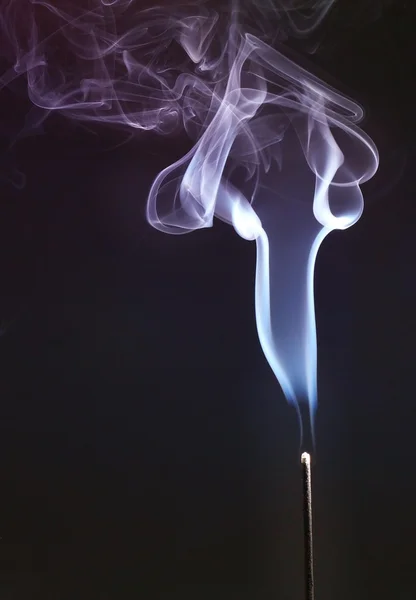 Dym na czarny — Zdjęcie stockowe
