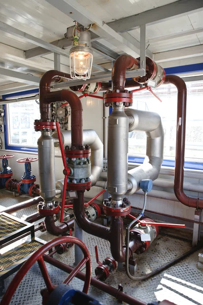 Interior industrial en procesamiento de petróleo y gas — Foto de Stock