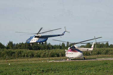 Helikopterlerin mevduat Batı Sibirya çalışma