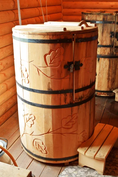 Bunda quente na sauna — Fotografia de Stock