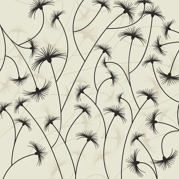 Flores secas - ilustración vectorial — Vector de stock