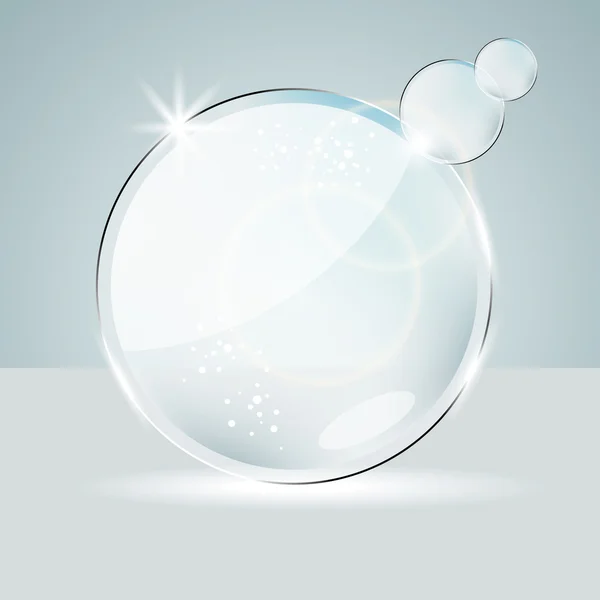 Burbujas de discurso de vidrio — Archivo Imágenes Vectoriales