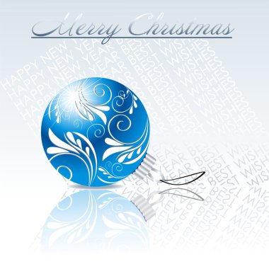 elegant christmas background with balls clipart