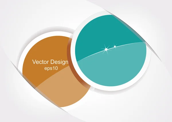 Två klistermärken. vektor — Stock vektor