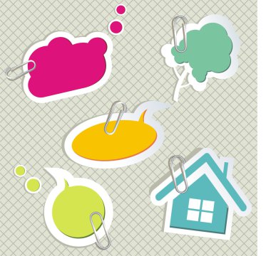 Baby speech bubbles clipart