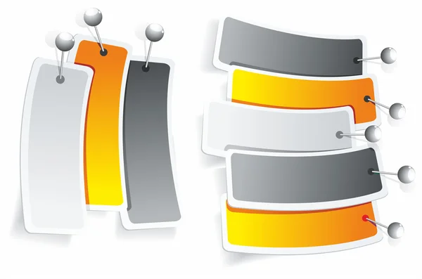 Veelkleurige stickers. vector — Stockvector