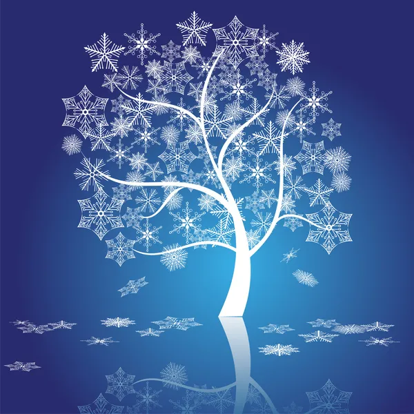 Χιόνι δέντρο διάνυσμα — Διανυσματικό Αρχείο