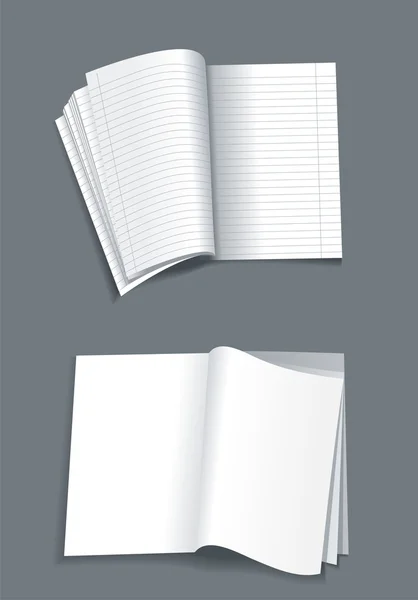 Cuaderno abierto — Archivo Imágenes Vectoriales