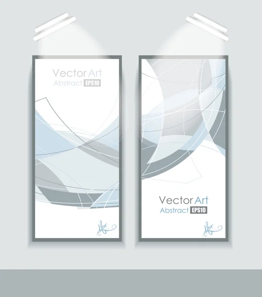 Prázdné rámečky s abstractio — Stockový vektor
