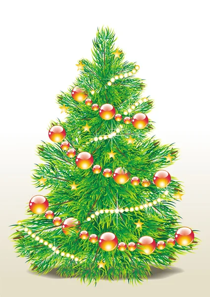 クリスマスツリーベクトル画像 — ストックベクタ
