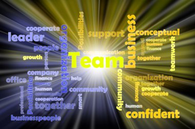 Team, abstract collage clipart