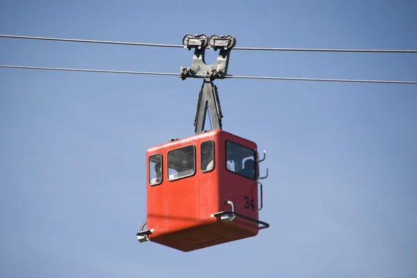 Red funicular — Stock Photo, Image