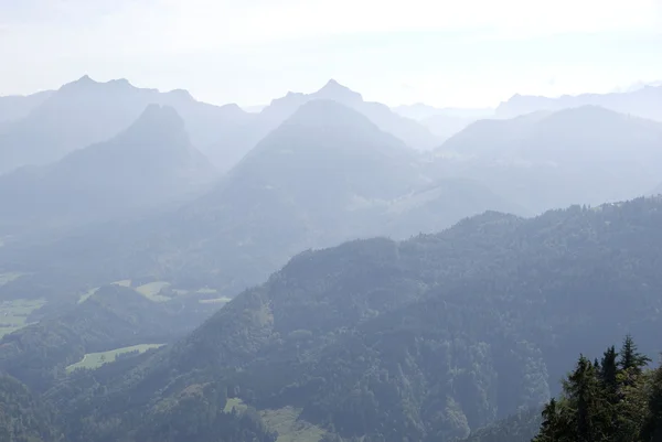 Visa disigt Alperna — Stockfoto