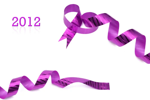 Purple ribbon — Stock Photo, Image