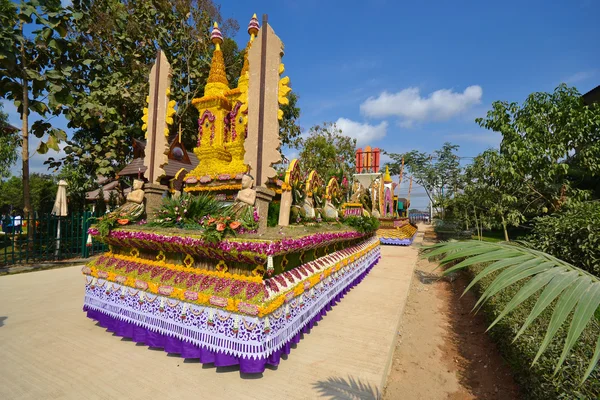 Thajské květinové auto — Stock fotografie