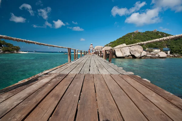 Ponte per l'isola — Foto Stock