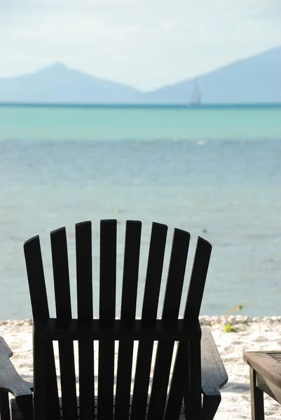 Bella sedia da spiaggia — Foto Stock