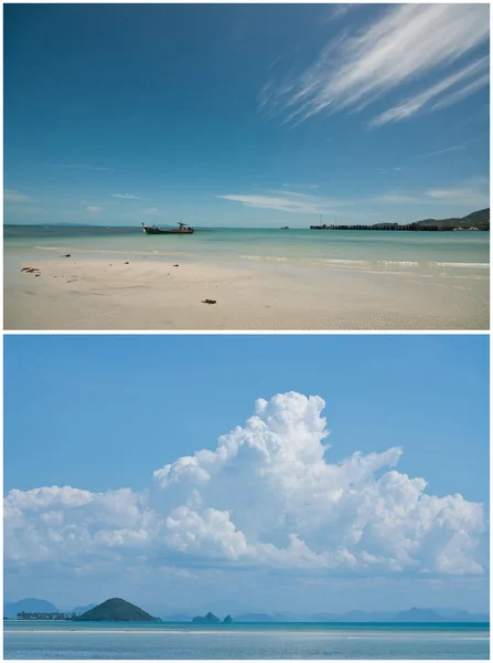 Set of clear beach — Stock Photo, Image