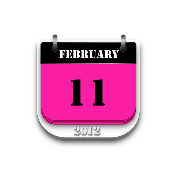 2012 Calendário de fevereiro — Fotografia de Stock