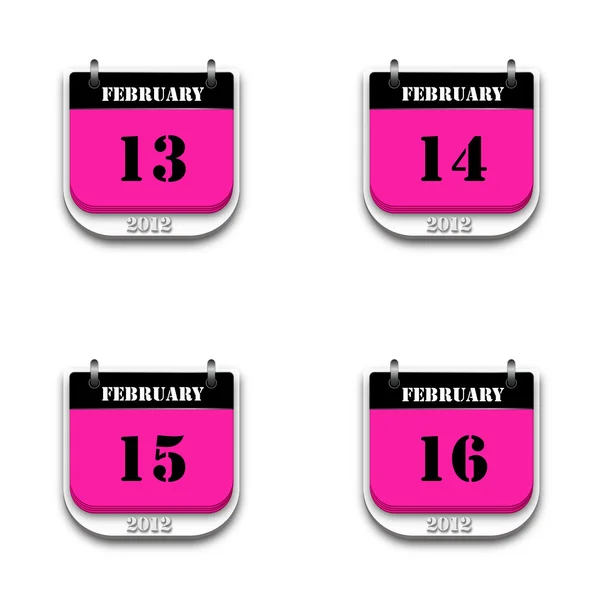 Feb kalender 2012 – stockfoto