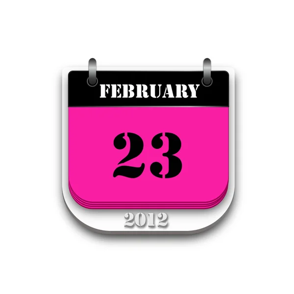 2012 feb kalender — Stockfoto