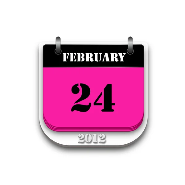 2012 feb calendario —  Fotos de Stock