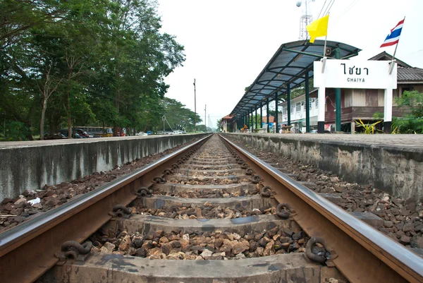 Spoorwegen in thailand — Stockfoto