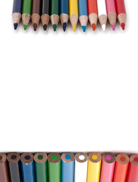 Färg penna isolerad på vit bakgrund — Stockfoto
