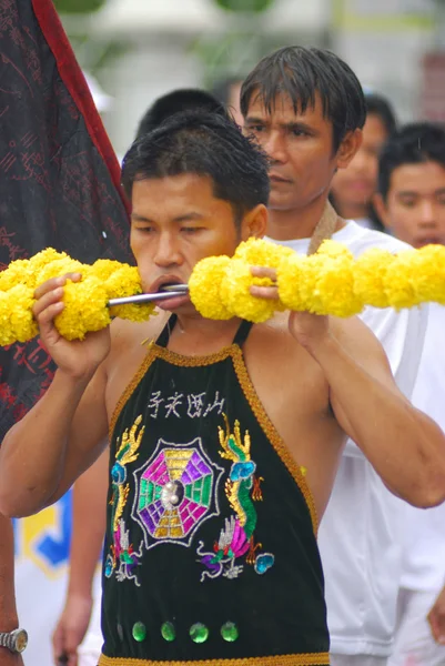 푸 켓 태국 채식 축제 2010 — 스톡 사진