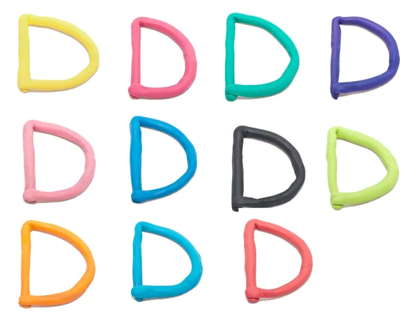 Set of d letter — Stock Photo, Image